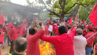 Photo of Raksha Mantri Visits Southern Naval Command, Kochi, Amidst Protest By Naval Civilian Employees Against Corporatization Of OFB