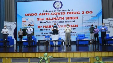 Photo of Raksha Mantri Rajnath Singh Unveils First Batch Of Anti-COVID Drug Developed By DRDO