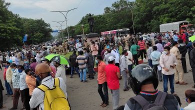Photo of Sudden Protests Break Out Around RINL, Visakhapatnam