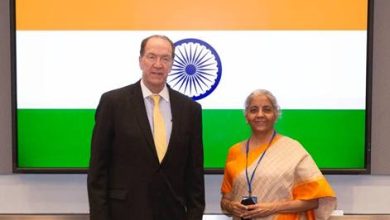 Photo of Finance Minister Smt. Nirmala Sitharaman meets World Bank President Mr David Malpass in Washington D.C.