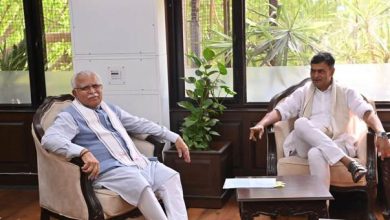 Photo of Union Power Minister Meets Haryana CM
