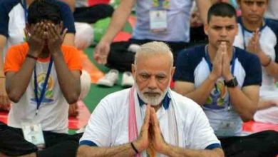 Photo of PM Modi Participates In Mass Yoga Demonstration At Mysore Palace Ground, Mysuru
