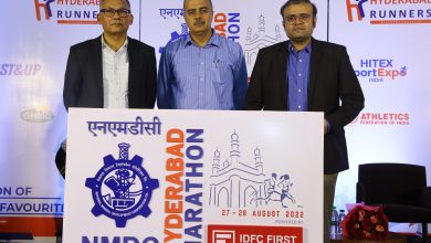 Photo of Logo And Race T-Shirt Unveiled For NMDC Hyderabad Marathon 2022