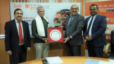 Photo of Bank Of Baroda Felicitates Ultra-Marathoner Kumar Ajwani As He Completes BOB Golden Quadrilateral Run