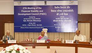 Photo of Union Finance Minister Chairs 27th Meeting Of Financial Stability And Development Council