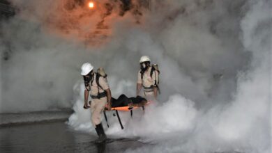 Photo of Plant Level Night Time Mock drill conducted at RINL