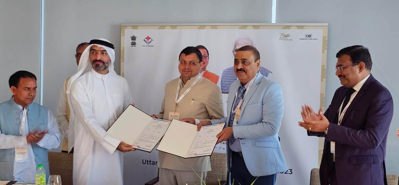 MoUs For Investment Worth Rs. 5450 Crore Signed In Presence of Uttarakhand  CM In Dubai - Indian PSU | Public Sector Undertaking News