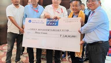 Photo of NHPC Contributes Rs 3 Crore To Chief Minister’s Relief Fund, Sikkim