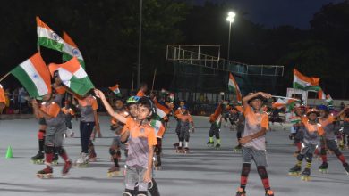 Photo of Patriotic Show On Roller Skates By Kids In RINL