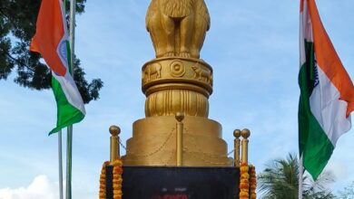 Photo of 20 Feet High National Emblem Unveiled At Ordnance Clothing Factory Avadi On Occasion Of 78th Independence Day