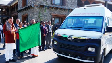 Photo of Uttarakhand CM Dhami Flags Of Six Forensic Vehicles