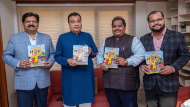 Photo of “Super Safety Man” Comic Book Inaugurated By Union Minister Nitin Gadkari