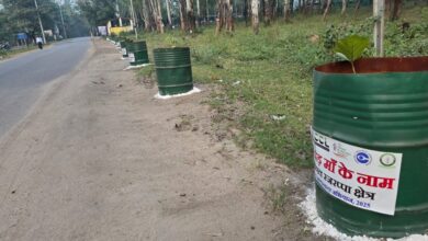 Photo of Avenue Plantation and Dustbin Distribution Drive Promotes Green and Clean Rajrappa Area of CCL