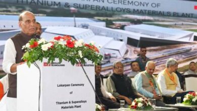 Photo of Rajnath Singh Dedicates Titanium & Superalloy Materials Plant at PTC Industries’ Lucknow Complex