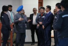 Photo of Minister Hardeep Singh Puri Visits Hanwha Ocean’s Shipbuilding Facility in South Korea