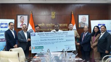 Photo of BHEL Hands Over ₹109.98 Crore Dividend Cheque to Government of India