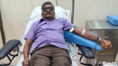 Photo of Retired Visakhapatnam Steel Plant DGM Donates Blood for the 22nd Time, Inspires Community Service