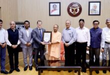 Photo of Aerodrome License of Noida International Airport Presented to UP CM Yogi Adityanath