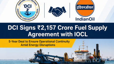 Photo of Dredging Corporation of India Signs ₹2,157 Crore Fuel Supply Agreement with IOCL