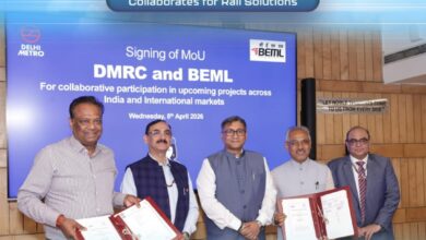 Photo of BEML, DMRC Sign MoU to Collaborate on Metro Rail Projects in India and Overseas