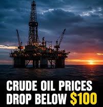 Photo of Oil Prices Crash Below $100 as Trump Ceasefire Eases Global Supply Fears