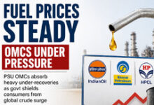 Photo of PSU OMCs Under Margin Pressure as Govt Holds Petrol-Diesel Prices Steady Amid Global Crude Surge