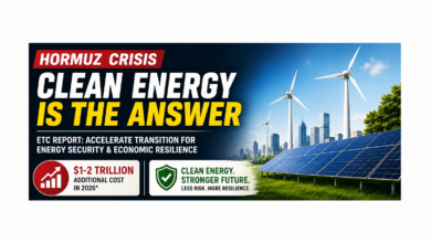 Photo of Hormuz Crisis Reinforces Urgency of Clean Energy Transition: Report