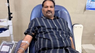 Photo of Karri Srinivas, DGM (Safety), RINL, Donates Rare O-Negative Blood for the 58th Time