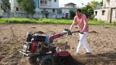 Photo of Uttarakhand CM Dhami Takes the Wheel of a Tiller, Promotes Organic and Traditional Farming in Uttarakhand