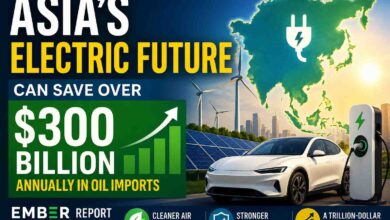 Photo of Asia’s Electric Future Could Save Over $300 Billion Annually in Oil Imports: Ember Report