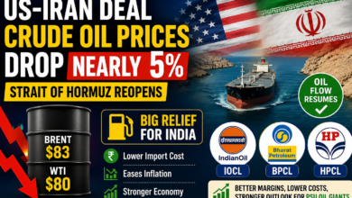 Photo of US-Iran Deal Triggers Sharp Fall in Crude Oil Prices; Big Relief for India and PSU Oil Marketing Companies