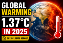 Photo of Earth Heating at Accelerating Rate; Human-Induced Global Warming Reaches 1.37°C in 2025