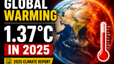 Photo of Earth Heating at Accelerating Rate; Human-Induced Global Warming Reaches 1.37°C in 2025
