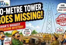 Photo of Bihar’s Great Telecom Magic Trick! 40-Metre Mobile Tower Vanishes, Leaves Officials Searching for Signal