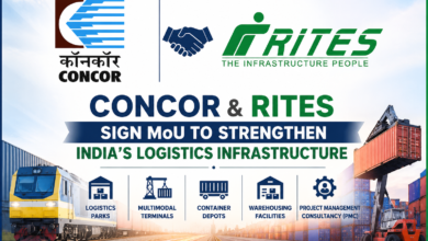 Photo of CONCOR and RITES Sign MoU to Accelerate Modern Logistics Infrastructure Development in India