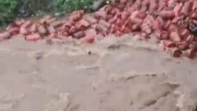 Photo of Floods Trigger Major Safety Scare at HPCL Patalganga Plant; Around 3,000 LPG Cylinders Swept Away
