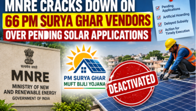Photo of MNRE Cracks Down on 66 PM Surya Ghar Vendors Over Pending Solar Applications