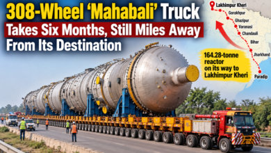 Photo of 308-Wheel ‘Mahabali’ Truck: Six Months, Guzzled ₹2 Crore Diesel and Still on the Way