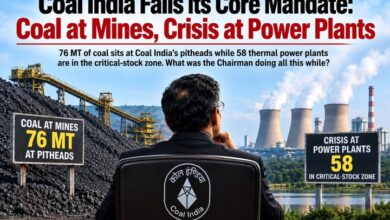 Photo of Coal India Fails Its Core Mandate: Coal at Mines, Crisis at Power Plants