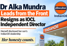 Photo of Dr Alka Mundra Leads from the Front: Discloses Conflict, Resigns as IOCL Independent Director