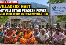 Photo of Dumka, Jharkhand: Villagers Halt Neyveli Uttar Pradesh Power Coal Mine Work Over Compensation