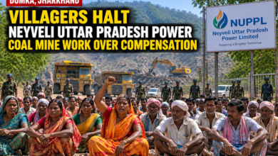 Photo of Dumka, Jharkhand: Villagers Halt Neyveli Uttar Pradesh Power Coal Mine Work Over Compensation