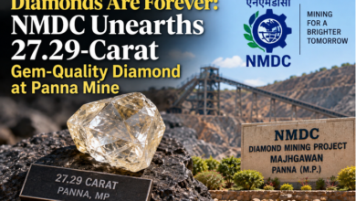 Photo of NMDC Unearths 27.29-Carat Gem-Quality Diamond at Panna Mine