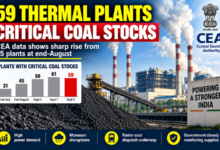 Photo of 59 Thermal Power Plants Face Critical Coal Stocks as Power Demand Stays Near Record Highs
