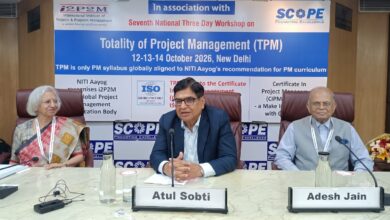 Photo of SCOPE, i2P2M Bring Together 60+ PSU Professionals for National Workshop on Project Management