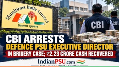 Photo of CBI Arrests Defence PSU Executive Director in Bribery Case; ₹2.23 Crore Seized