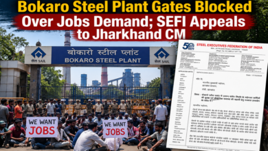 Photo of Bokaro Steel Plant Gates Blocked Over Jobs Demand; SEFI Appeals to Jharkhand CM