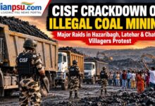 Photo of CISF Cracks Down on Illegal Coal Mining in Jharkhand; Seizes Coal-Laden Trucks in Hazaribagh, Latehar and Chatra